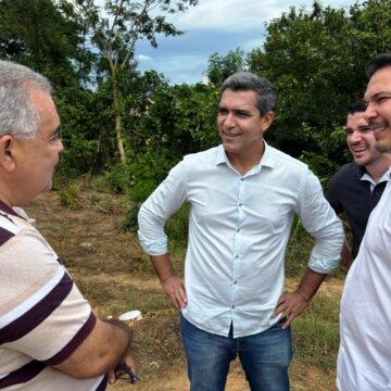 Prefeito Otoniel Teixeira e Vice Túlio Viana Acompanham Progresso da Ponte sobre o Rio Grande em Barreiras