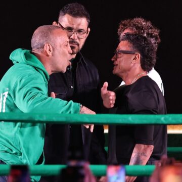 Vitória de Popó no Spaten Fight Night termina em confusão e nocaute de Wanderlei Silva fora da luta