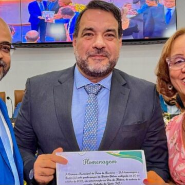 Deputado Alan Sanches é homenageado pela Câmara de Feira de Santana em sessão alusiva ao Dia do Médico