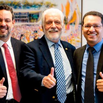 Tito se reúne com Jaques Wagner e Lucas Reis em Brasília para tratar das demandas do Oeste