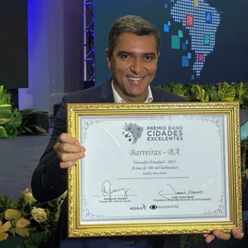 Barreiras conquista prêmio no Band Cidades Excelentes na categoria Saúde e Bem-Estar
